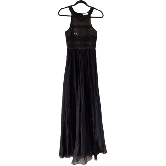 Aje Halter Neck Sequin full length Maxi Dress - Picture 6 of 14